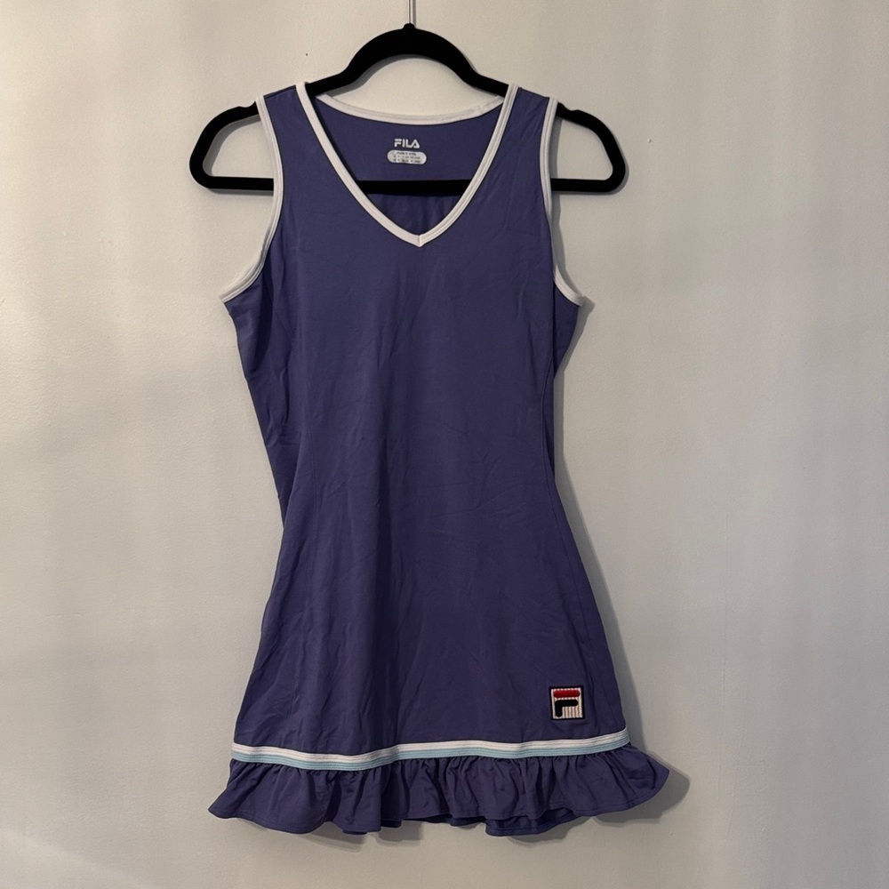 adorable vintage Fila women's athletic tennis dress in indigo